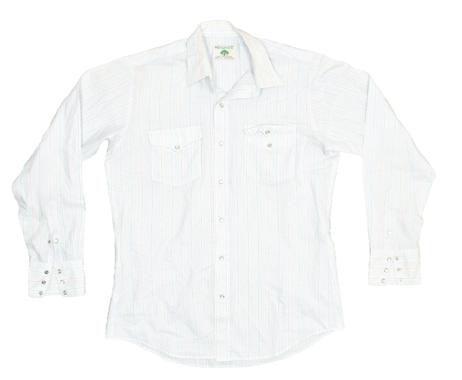 Vintage Mesquite Western Wear Button Down Shirt Mens Regular Sz M Vintage Mesq
